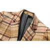imageINVACHI Mens Wool Blend Pea Coat Warm Winter Trench Coat with Detachable Soft Scarf Single Breasted OvercoatPyellow