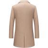 imageINVACHI Mens Wool Blend Pea Coat Warm Winter Trench Coat with Detachable Soft Scarf Single Breasted OvercoatRcamel
