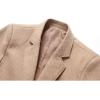 imageINVACHI Mens Wool Blend Pea Coat Warm Winter Trench Coat with Detachable Soft Scarf Single Breasted OvercoatRcamel