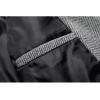 imageINVACHI Mens Wool Blend Pea Coat Warm Winter Trench Coat with Detachable Soft Scarf Single Breasted OvercoatRgrey