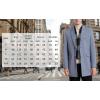 imageINVACHI Mens Wool Blend Pea Coat Warm Winter Trench Coat with Detachable Soft Scarf Single Breasted OvercoatRgrey