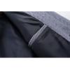 imageINVACHI Mens Wool Blend Pea Coat Warm Winter Trench Coat with Detachable Soft Scarf Single Breasted OvercoatRnavy Blue