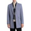 imageINVACHI Mens Wool Blend Pea Coat Warm Winter Trench Coat with Detachable Soft Scarf Single Breasted OvercoatRnavy Blue