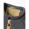 imageINVACHI Mens Casual Diamond Quilted Puffer Down Jacket Lightweight Business Button Coat with Stand CollarKhaki