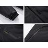 imageINVACHI Mens Waterproof Ski Snow Jacket Warm Winter Quilted Coat Parka Raincoats With MultiPockets01 Black  Grey