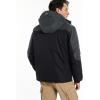 imageINVACHI Mens Waterproof Ski Snow Jacket Warm Winter Quilted Coat Parka Raincoats With MultiPockets01 Black  Grey