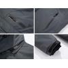 imageINVACHI Mens Waterproof Ski Snow Jacket Warm Winter Quilted Coat Parka Raincoats With MultiPockets01 Dark Grey