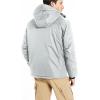 imageINVACHI Mens Waterproof Ski Snow Jacket Warm Winter Quilted Coat Parka Raincoats With MultiPockets01 Light Grey
