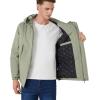 imageINVACHI Mens Waterproof Ski Snow Jacket Warm Winter Quilted Coat Parka Raincoats With MultiPocketsGreen