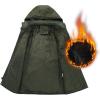 imageINVACHI Mens Winter Jacket Cotton Military Jackets Fleece Lined Thick Work Coats Warm Cargo Jackets with Hooded Pockets33 Army Green