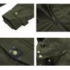imageINVACHI Mens Winter Jacket Cotton Military Jackets Fleece Lined Thick Work Coats Warm Cargo Jackets with Hooded Pockets33 Army Green
