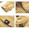 imageINVACHI Mens Winter Jacket Cotton Military Jackets Fleece Lined Thick Work Coats Warm Cargo Jackets with Hooded Pockets33 Khaki