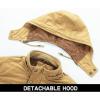 imageINVACHI Mens Winter Jacket Cotton Military Jackets Fleece Lined Thick Work Coats Warm Cargo Jackets with Hooded Pockets33 Khaki