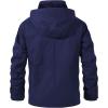 imageINVACHI Mens Winter Jacket Cotton Military Jackets Fleece Lined Thick Work Coats Warm Cargo Jackets with Hooded Pockets33 Navy
