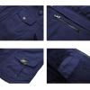 imageINVACHI Mens Winter Jacket Cotton Military Jackets Fleece Lined Thick Work Coats Warm Cargo Jackets with Hooded Pockets33 Navy