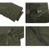 imageINVACHI Mens Winter Jacket Cotton Military Jackets Fleece Lined Thick Work Coats Warm Cargo Jackets with Hooded Pockets35 Army Green
