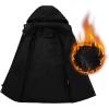 imageINVACHI Mens Winter Jacket Cotton Military Jackets Fleece Lined Thick Work Coats Warm Cargo Jackets with Hooded Pockets35 Black