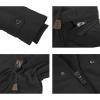imageINVACHI Mens Winter Jacket Cotton Military Jackets Fleece Lined Thick Work Coats Warm Cargo Jackets with Hooded Pockets35 Black