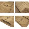 imageINVACHI Mens Winter Jacket Cotton Military Jackets Fleece Lined Thick Work Coats Warm Cargo Jackets with Hooded Pockets35 Khaki