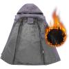 imageINVACHI Mens Winter Jacket Cotton Military Jackets Fleece Lined Thick Work Coats Warm Cargo Jackets with Hooded Pockets35 Light Grey