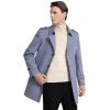 imageINVACHI Mens Wool Blend Coat Warm Winter Trench Coat MidLength Overcoat Classic Outwear with Notched CollarBlue