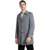 imageINVACHI Mens Wool Blend Coat Warm Winter Trench Coat MidLength Overcoat Classic Outwear with Notched CollarGrey
