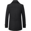 imageINVACHI Mens Wool Blend Coat Warm Winter Trench Coat with Detachable Soft Scarf Single Breasted Pea Coat02 Black