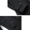 imageINVACHI Mens Wool Blend Coat Warm Winter Trench Coat with Detachable Soft Scarf Single Breasted Pea Coat02 Black