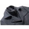 imageINVACHI Mens Wool Blend Coat Warm Winter Trench Coat with Detachable Soft Scarf Single Breasted Pea Coat02 Grey