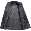 imageINVACHI Mens Wool Blend Coat Warm Winter Trench Coat with Detachable Soft Scarf Single Breasted Pea Coat02 Grey