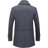 imageINVACHI Mens Wool Blend Coat Warm Winter Trench Coat with Detachable Soft Scarf Single Breasted Pea Coat02 Grey