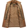 imageINVACHI Mens Wool Blend Coat Warm Winter Trench Coat with Detachable Soft Scarf Single Breasted Pea Coat02 Yellow