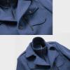 imageINVACHI Mens Wool Blend Coat Warm Winter Trench Coat with Detachable Soft Scarf Single Breasted Pea Coat13 Navy