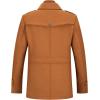 imageINVACHI Mens Wool Blend Coat Warm Winter Trench Coat with Detachable Soft Scarf Single Breasted Pea Coat13 Yellow