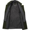 imageINVACHI Mens Wool Blend Coat Warm Winter Trench Coat with Detachable Soft Scarf Single Breasted Pea CoatArmy Green