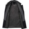 imageINVACHI Mens Wool Blend Coat Warm Winter Trench Coat with Detachable Soft Scarf Single Breasted Pea CoatBlack