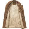 imageINVACHI Mens Wool Blend Coat Warm Winter Trench Coat with Detachable Soft Scarf Single Breasted Pea CoatCamel