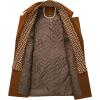 imageINVACHI Mens Wool Blend Coat Warm Winter Trench Coat with Detachable Soft Scarf Single Breasted Pea CoatYellow