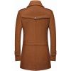 imageINVACHI Mens Wool Blend Coat Warm Winter Trench Coat with Detachable Soft Scarf Single Breasted Pea CoatYellow