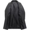 imageINVACHI Mens Wool Blend Long Trench Coat Slim Fit Business Overcoat Single Breasted Pea Coat with Notched CollarGrey