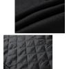 imageINVACHI Mens Wool Blend Pea Coat Double Breasted Trench Coat Warm Winter OvercoatBlack