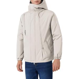imageINVACHI Mens Waterproof Ski Snow Jacket Warm Winter Quilted Coat Parka Raincoats With MultiPocketsWhite