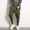 imageINVACHI Slim Fit Mens Cotton Jogging Pants Low Crotch Drawstring Baggy Sweatpants Hip Hop Trousers