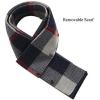 imageINVACHI Mens Wool Blend Coat Warm Winter Trench Coat with Detachable Soft Scarf Single Breasted Overcoat01 Black