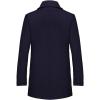imageINVACHI Mens Wool Blend Coat Warm Winter Trench Coat with Detachable Soft Scarf Single Breasted Overcoat01 Navy