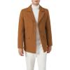 imageINVACHI Mens Wool Blend Coat Warm Winter Trench Coat with Detachable Soft Scarf Single Breasted Overcoat01 Yellow