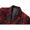 imageINVACHI Mens Wool Blend Coat Warm Winter Trench Coat with Detachable Soft Scarf Single Breasted OvercoatPred