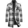 imageINVACHI Mens Wool Blend Coat Warm Winter Trench Coat with Detachable Soft Scarf Single Breasted OvercoatPwhite Grey