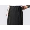 imageINVACHI Mens Baggy Harem Pants Japanese Linen Sweatpants Elastic Waist Hip Hop Joggers for MenBlack41