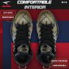 imageASHION Unisex Kids Basketball Shoes Air Boys Girls High Top Sneakers Breathable Outdoor Cushioning Athletic ShoesF15Gold Black